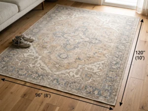 Large Area Rug, Washable Living Room Rug
